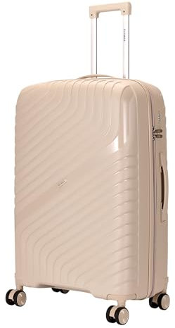 29 Large Suitcase Luggage Large Suitcase 4 Wheels Lightweight 20kg - 23kg Hardshell Polypropylene with Combination Lock + Telescopic Handle Travel Case Hard Shell XL 102L Khaki