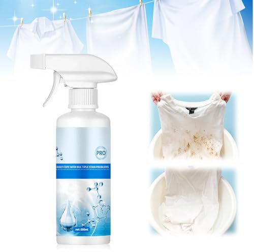 Sowhatahow Stain Remover, 2025 Neuer Fleckenentferner Kleidung, Tiefe Reinigung, 300ml Fleckenreiniger, Können Schwarze Flecken, Blutflecken, Ölflecken, Weinflecken Entfernen (1)
