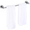 Renmlion Handtuchhalter, 90cm 100cm 110cm 120cm Einzel-Handtuchhalter aus Edelstahl, Wandmontage polierte Badetuchstange, Schraubenmontage, Silber(90cm)