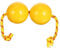 LOLIPPYY Marakas Maracas-ball Schütteln Zum Schütteln Von Sandbällen Rhythmisch Wackelnder Ball Schlagbälle Für Einhändiger Sandball Rhythmus-sandball Kletterseil Yellow