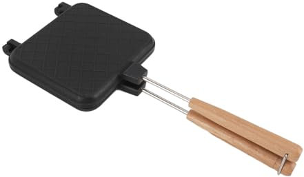 GRCFUMO doppelseitige Bratpfanne, gegrillte Sandwich -Bratpfanne mit Griff, Multifunktionales Frühstücksflip -Grillpfanne für Heimküche Frühstück Camping