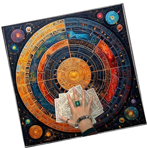 Tischdecke Divinations, Universum, Planet, Astrologie, Tarots, Kartentischdecke, Altar, Stoff, Wahrsagungen, Brettspiel-Zubehör
