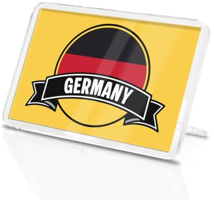 1 x Germany Square Magnet - German Country Flag Travel Holiday Fridge Magnetic Souvenir Travel Holiday Family Friend Women Men #83170