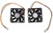 Mocturnity 60Mm 6Cm DC 12V 3 Pin Boitiers D'Ordinateurs Refroidisseur CPU Ventilateur de Refroidissement Noir 2 Pcs