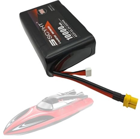 SSCYHT 6S 22,2 Volt Lipo Akku 22,2V 10000mAh 8000mAh Lithium-Akku 22,2V Ersatz Akkus für 150W - 220W Motor für Modellflugzeuge und Fernbedienungsdrohnen, 22.2v8000mah 1pack