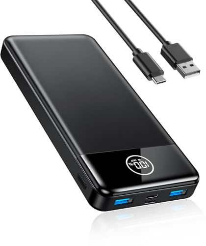 Power Bank Fast Charging 26800mAh, Portable Charger PD22.5W,USB-C/USB-A Output, Phone Battery Pack for iPhone 17 Air 16 15 14 13 12 Plus Pro Max Mini, Glaxy