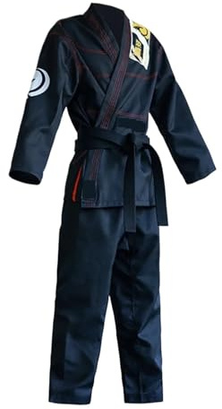 Ayztantine Traje de Karate Traje de Taekwondo for adultos y niños, uniforme Jujitsu, traje entrenamiento Karate, hombres, mujeres(Long Set 1,M)