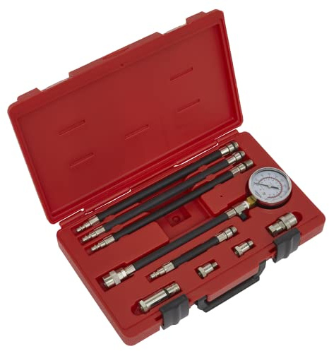 Sealey VSE206 Petrol Compression Test Kit, Multicoloured