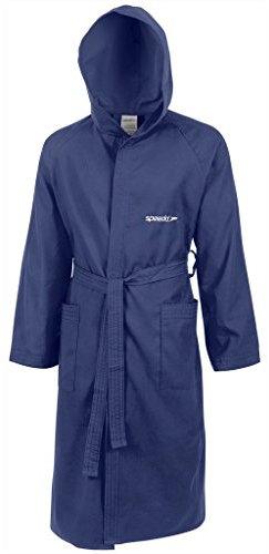 Speedo Microfibra Basica Adult Accappatoio Unisex, Blu (Navy), S