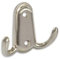 SIRO Kleiderhaken Wilhelmshafen, Klassisch, Vintage, Druckguss vernickelt feingeschliffen, 75 mm x 25 mm x 56 mm, LA 32 mm, 554/ZN21