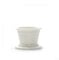 La Porcellana Bianca, Gift Box Filtro con Coperchio per Tisaniera, Infusori e Tè in Porcellana, Linea Atupertu, 9x9x7 cm h