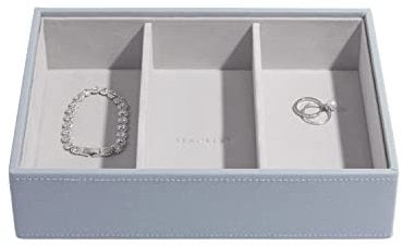 Stackers Dusky Blue Classic Medium Jewellery Box Watch/Accessories Layer