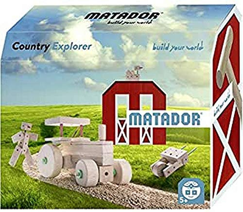 Matador Matador11517 Construction Kit Country Explorer Bauset, holzfarben, bunt