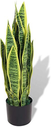 vidaXL Sansevieria Pianta Artificiale Vaso 65 cm Verde Fiori Finti Arredo Casa