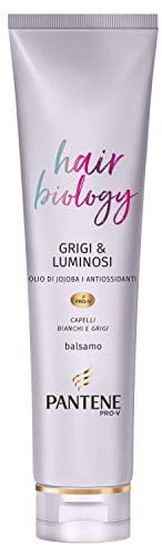 Pantene Pro-V Anti-Gelb-Conditioner, professionelle Haarspülung, für weißes, graues oder blondes Haar, Hair Biology, versilberte Reflexionen, 160 ml