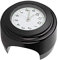 KSTE Lenkerhalterung, Motorrad Umbau Lenkerhalterung wasserdichte Quarzuhr Uhr (Schwarze Oberfläche White Dial)