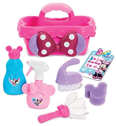 MINNIE Disney Junior Mouse Sparkle N’ Clean Caddy, Dress Up and Pretend Play