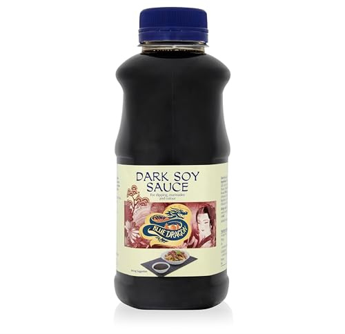 Blue Dragon Dark Soy Sauce 1 Litre | Large Bulk Size | Authentic Flavour | Perfect for Marinades