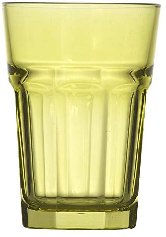 Topkapi 250.883 Longdrink – 6 Stück Miami Green Glas-Set XL-Gläser (36 cl) für Cocktail, Longdrink, Mojito, Saft, Wasser, Höhe ~12 cm