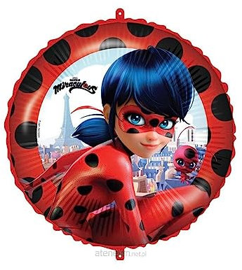 Offizieller Ladybug-Luftballon bunt 46 cm - Rot