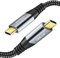 LDLrui USB C Cable 90cm/0.9m, 20Gbps Data Transfer, 4K UHD Video Output, USB 3.2 Gen 2x2, 100W PD Fast Charging Cable for MacBook Pro, iPhone 16/15, Galaxy S25/24, External SSD, USB C Monitor