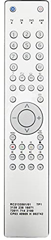 ALLIMITY RC2133501/01 Reemplazo de Mandos a Distancia por Grundig TV DVD TP1 3139-238-16071 72011-714-2100 CP03-40909-H-002742 RC2133501-01 RC213350101