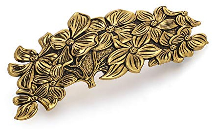 KKJOY Vintage Barrette à Cheveux Fleur Pince à Cheveux Femme en Métal Bijoux de Tête Épingle Clips Cheveux Accessoires Cheveux Mariage Filles