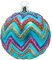 Christborn Weihnachtskugel, 8 cm Kugel, aqua matt - Zack 3/Ktn
