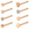 Incaton 20 Gauge 8 Stk Nasenstecker Spirale Stecker Nasenpiercing Nasenring Chirurgenstahl Nostril Piercing Schmuck Set