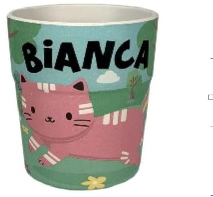LIBROLANDIA Uovo di Pasqua in Plastica Contenitore Guscio Vuoto Rosa XL 30x40 + Bicchiere con Nome Personalizzato (Bianca)