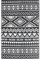 vidaXL Outdoor Teppich Doppellagiges Jacquard-Muster Balkon Terrasse Garten Außenteppich Balkonteppich Gartenteppich Terrassenteppich Schwarz 190x290cm PP