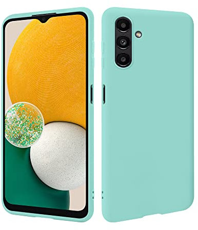 HSP Coque pour Samsung Galaxy A13 5G / A04s [Anti-poussière] étui de protection en silicone TPU premium | Résistant aux chocs | Protecteur de caméra | Housse Ajustement parfait Mat | Turquoise
