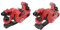 Socobeta 2 Pezzi Pinze Freno a Disco Idraulici Freno a Disco in Lega di Alluminio per Mountain Bike MTB e Bici Elettrica Scooter Elettrico(Rosso)