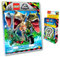 Lego Jurassic World Serie 2 Karten - Trading Cards - Sammelkarten Auswahl im Bundle + 10 Originale Hüllen (1 Mappe + 1 Blister)