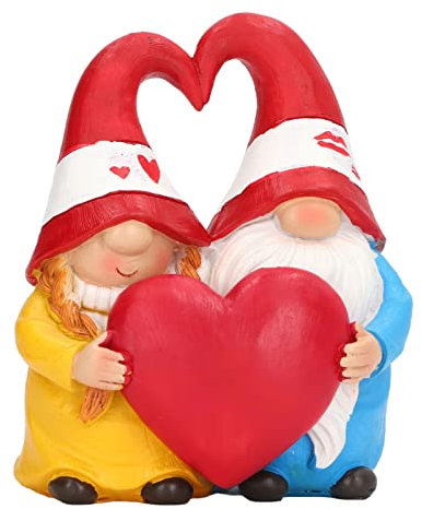 HERCHR Gartenzwerge Für Außen, Gartendeko Für Draußen, Gartenzwerge Liebespaar Lustig Gartenfiguren Gnom Zwerg, Geschenk Für Drinnen Oder Draußen, Rasendekoration, Interessante Geschenke