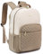 LOVEVOOK Laptop Rucksack Damen 17 Zoll groß Schulrucksack Mädchen Teenager Schultasche Wasserdichter Rucksäcke Elegant mit USB Ladeanschluss, für Reise Uni Business, Beige Khaki