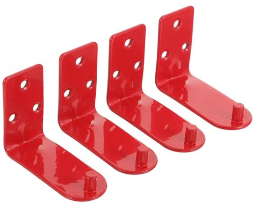Angoily 4pcs Universal Fire Extinguisher Holder L Shape Fire Extinguisher Wall Mount Bracket Adhesive Safety Sticker Sign Fire Extinguisher Wall Hook Hanger