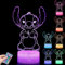 Probuk Night Light 16 Colors 3D Illusion Lamp with Remote &Smart Touch,USB/Battery Operated Anime Art Sculpture Lights for Children's Room Decoration Birthday Holiday Gifts