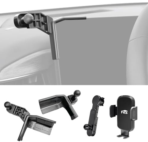 FICS Seitenmonitor Handyhalterung für KIA EV9 - Passgenaue Linke & rechte Halterung für Nahtlose Displayintegration, Innenzubehör für Navigation, stabile Fahransicht