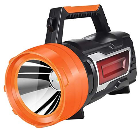 Taschenlampe Led Aufladbar, Blitzlicht Handnotsuchscheinwerfer Bankladegerät Solarkurbelleistung Helles Campinglicht, LED Taschenlampe Extrem Hell für Camping, Wandern, Outdoor, Notfall