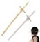 2Pcs Metal Sword Hair Sticks,Vintage Hair Chopsticks Simple,Chinese Sword Tassel Hair Accessories Sticks,for Women Ladies and Girls Headwear Styling Tools Hair Accessories (Gold and Silver)
