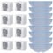 Amyzavls Lot de 8 brosses latérales et 8 chiffons de rechange pour aspirateur Roborock S7 Maxv Ultra/S7 Maxv Plus/S7 Max Ultra/S7/S7 Plus/ S7 Maxv/S7 Max/T7/T7Plus