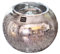 BURLOE Rundkugel Vase, Bücherregal Europäischer Stil Silber Party Hochzeitsvase Kernstück Terrarien Metallvase Deko Runden Design Elegante,Silber,15CM