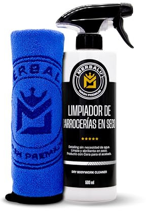 Limpieza de coche exterior profesional en seco con cera de carnauba Limpiador y abrillantador Potente tratamiento ceramico de carrocería para coche y moto bayeta microfibra premium incluida