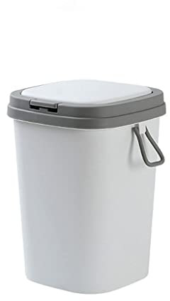 Cubo de Basura 8l / 13L Papelera de inodoro de la cocina de la papelera con la canasta del papel del baño de la tapa Canasta de Dustbin de la basura for la sala de estar de la sala de estar para Cocin