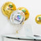 Wanapix | Palloncino Personalizzato con Foto e Testo | Matrimoni, Battesimi, Comunioni, Compleanni | Decorazioni Battesimo Bimba | 45 cm | Argento
