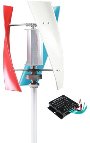 3000W Generador de maglev permanente vertical de bajo ruido, 12 V-220V con controlador CA Potencia eólica Generador de turbinas eólicas de bajo ruido vertical para energía suplementaria,220v
