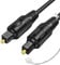 YAODHAOD Cavo ottico per sistemi stereosi/amplificatori/amplificatori, home theater, Xbox One/PS4, connettori placcati oro multicanale, TOSLINK a TOSLINK, cavo digitale S/PDIF (1 m)