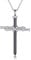 DAYLINLOVE Mens Cross Necklace 925 Sterling Silver Rope Wrap Nail Cross Pendant Christian Jewelry Gifts for Men Women
