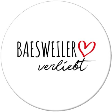 Huuraa Magnet Baesweiler verliebt Geschenk 59mm Kühlschrankmagnet Flaschenöffner Baesweiler Geschenkidee